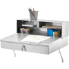 Global Industrial™ Wall Mount Shop Desk, 24"W x 22"D, acier inoxydable