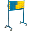 Global Industrial™ Mobile Louver Panel Rack, 48"W, Bleu
