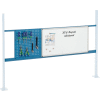 Global Industrial™ 18 » Pegboard & 36 » Whiteboard Panel Kit, 72"W, Bleu