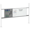 Global Industrial™ 18 » Pegboard & 36 » Whiteboard Panel Kit, 72"W, Gris