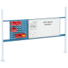 Global Industrial™ 18 » Louver & 36 » Whiteboard Panel Kit, 72"W, Bleu