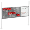 Global Industrial™ 36 » Louver & 18 » Whiteboard Panel Kit, 60"W, Gris