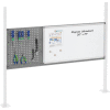 Global Industrial™ 18 » Pegboard & 36 » Whiteboard Panel Kit, 60"W, Gris