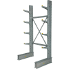 Global Industrial Single Sided Medium Duty Cantilever Rack Starter, 2" Lip, 48"Wx33"Dx96"H