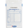 Global Industrial™ Cash Transmittal Bag, 6"W x 9"H, Clair, 100/Pack