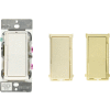 Leviton DS710-10Z Decora Rocker Slide Dimmer, utilisation w / LED/Mark 7 Dim Fixtures, 0-10V, amande WH-IV-LT