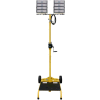 Chariot d'éclairage DEL à deux têtes avec treuil Lind Equipment LE980LED-CART-TD-W, têtes de 2-200 W, lumens  2-30000, mât de 12 pi