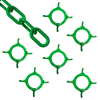 M. Chain Cone Chain Connector Kit, Vert