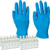 Nitrile Gloves & Sanitizer Bundle, 4 MIL, Bleu, Grand, Caisse de 10 Boîtes & Case Hand Désinfectant 8 oz