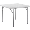 Interion® Plastic Folding Table, 36 » x 36 », Blanc