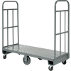 Global Industrial Steel Deck Narrow Aisle U-Boat Platform Truck 60"x16", 1500 Lb. Cap.