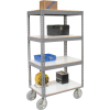 Global Industrial® Boltless Shelf Truck w/4 Shelves & Pneumatic Casters, 48"Lx24"Wx68"H, Gray
