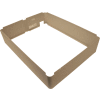 TPI Fan Forced Wall Heater Surface Mounting Frame 3310EX33R Ivory