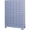 Durham Steel Drawer Cabinet 019-95 - With 72 Drawers 34-1/8"W x 12-1/4"D x 48-1/8"H