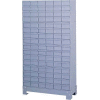 Durham Steel Drawer Cabinet 022-95 - With 96 Drawers 34-1/8"W x 12-1/4"D x 62-1/2"H