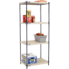 Nexelite® Vented Plastic Shelving 30"W x 21"D x 74"W Nexelon Finish
