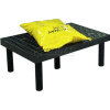 Support de rangement en plastique avec dessus ventilé, 36 po de largeur x 24 po de diamètre x 12 po de hauteur