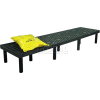 Plastic Dunnage Rack with Vented Top 96"W x 24"D x 12"H