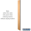 Panneau latéral 33330 - pour 15" D concepteur casier bois sans pente hotte Maple