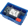 Conteneur de grille industrielle ™ plastique en plastique - DG92060, 16-1/2" L x 10-7/8" W x 6 « H, bleu - Qté par paquet : 8