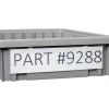 Global Industrial™ Label Holder LBL2X8 for Plastic Dividable Grid Container, 8"W x 2"H, Qty 6