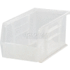 Plastic Stack and Hang Parts Storage Bin 5-1/2 x 14-3/4 x 5 Clear - Pkg Qty 12