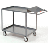 Jamco Order Picking Cart w/2 Tray Shelves, 1200 lb. Capacity, 36"L x 24"W x 35"H, Gray