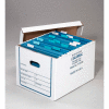 Boîtes de rangement pour dossiers de transfert industriel™ mondial, 15 po L x 12 po L x 10 po H, blanc, qté par paquet : 20