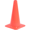 18" Traffic Cone, Non-Reflective, Orange,  3 lbs, 1850
