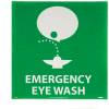 Enseignes d'installation illustrées   - « Emergency Eye Wash » - Vinyle 7 x 7