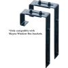 Mayne® supports de rail réglables de plate-forme, noir (paquet de 2)
