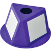 Global Industrial™ Inventory Control Cone W / Dry Erase Decals, Violet