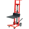 Wesco® Foot Pedal Platform Lift Truck 260010 Four Wheel Style 750 Lb. Cap.