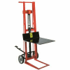 Wesco® pied pédale plateforme Lift Truck 260003 deux roues Style 750 lb Cap.