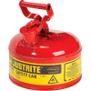 Justrite® sécurité peut de Type I - Un Gallon en acier galvanisé, rouge, 7110100