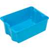 Molded Fiberglass Nest and Stack Tote 780608 - 25-1/4" x 18" x10", Pkg Qty 5, Blue - Pkg Qty 5