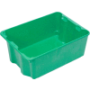 Molded Fiberglass Nest and Stack Tote 780608 - 25-1/4" x 18" x10", Pkg Qty 5, Green - Pkg Qty 5