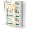 Global Industrial Triple Glove Box Holder, Wire Steel, 11-15/16"W x 3-13/16"D x 14-3/16"H