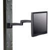 Industrial™ global fixe hauteur LED/LCD Monitor bras de support mural avec plaque VESA, noir