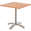 Global Industrial™ 27-1/2 « Table de café en teck extérieure carrée en teck, Tan