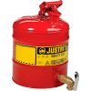 Justrite® 5 gallons sécurité tablette peut avec bas robinet 08902, 7150150