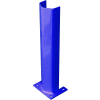 1/2" épais 24" H Post acier protecteur bleu