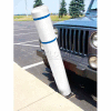 FlexBollard™ H 52" - Installation de l’asphalte - Bandes de couverture blanc/bleu