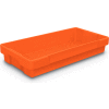 Plateau utilitaire en plastique orange 26 po L x 12-1/2 po l x 4-1/2 H - Qté par paquet : 5