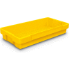 Plateau utilitaire en plastique jaune 26 po L x 12-1/2 po l x 4-1/2 H - Qté par paquet : 5