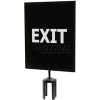 Queueway Acrylique Signe, Double Sided, « Exit », 11"x14 », Noir/Blanc