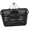 Panier de magasinage en plastique VersaCart®, 30 l, avec poignée en plastique noir - Qté par paquet : 20