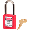 Cadenas de sécurité en thermoplastique Master Lock® série 410 Zenex™, rouge, 410RED