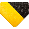 Wearwell® Diamond Tuf Sponge Anti Fatigue Mat 1/2" Thick 4' x 60' Black/Yellow Border