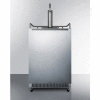 Distributeur de bière Summit-Undercounter, utilisation intégrée, sans gel, porte S/S, thermostat numérique
